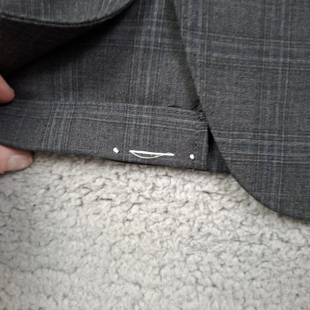 NEW Banana Republic Blazer 38R Slim Fit Gray Wool Blend Performance Unstructured